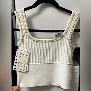 Knit chain top